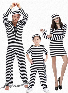 绍兴去看看cosplay演出服饰大卖场cos囚犯服万圣节儿童节服演出服条纹