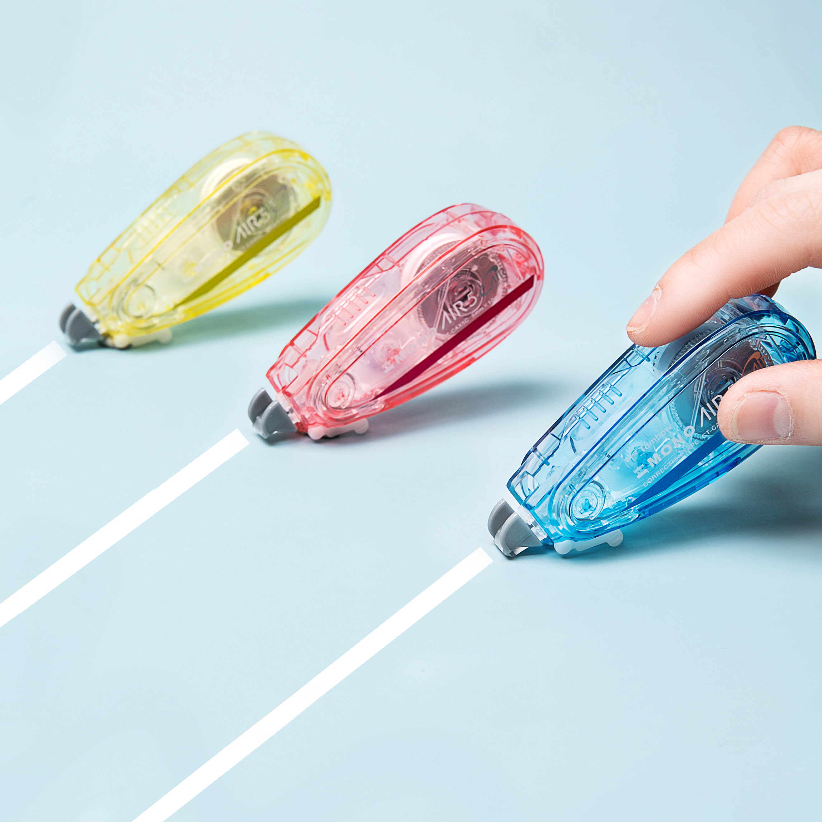 日本tombow蜻蜓monoair修正学生便携大容量涂改修正带