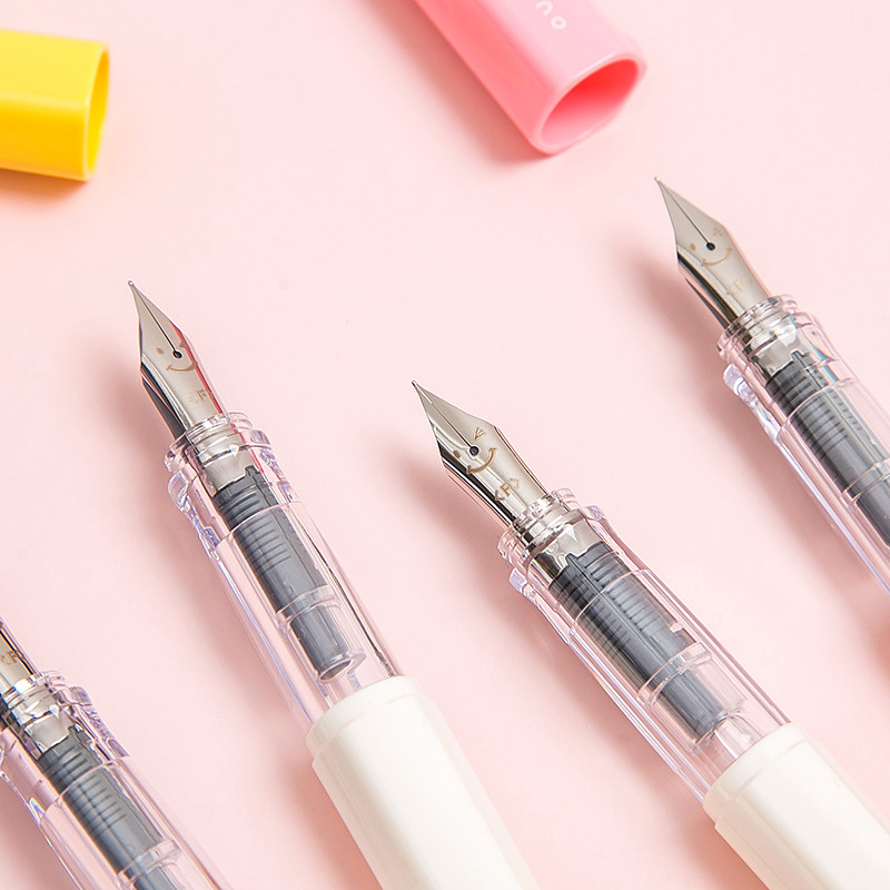 钢笔日本文具pilot百乐笑脸学生送礼碳素练字钢笔