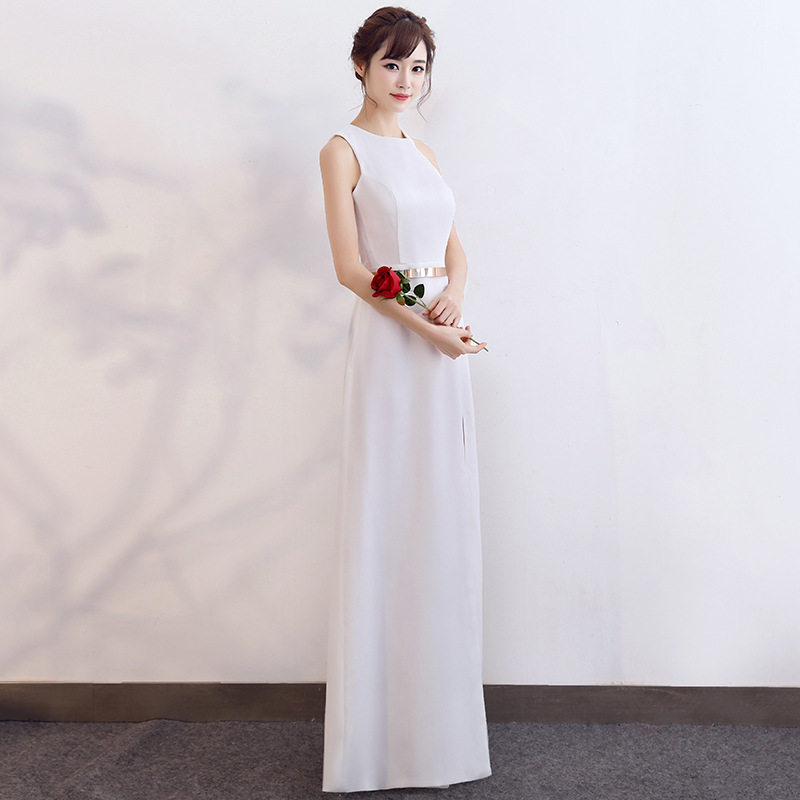 晚礼服2022新款性感气质女王优雅开叉迎宾礼服礼服