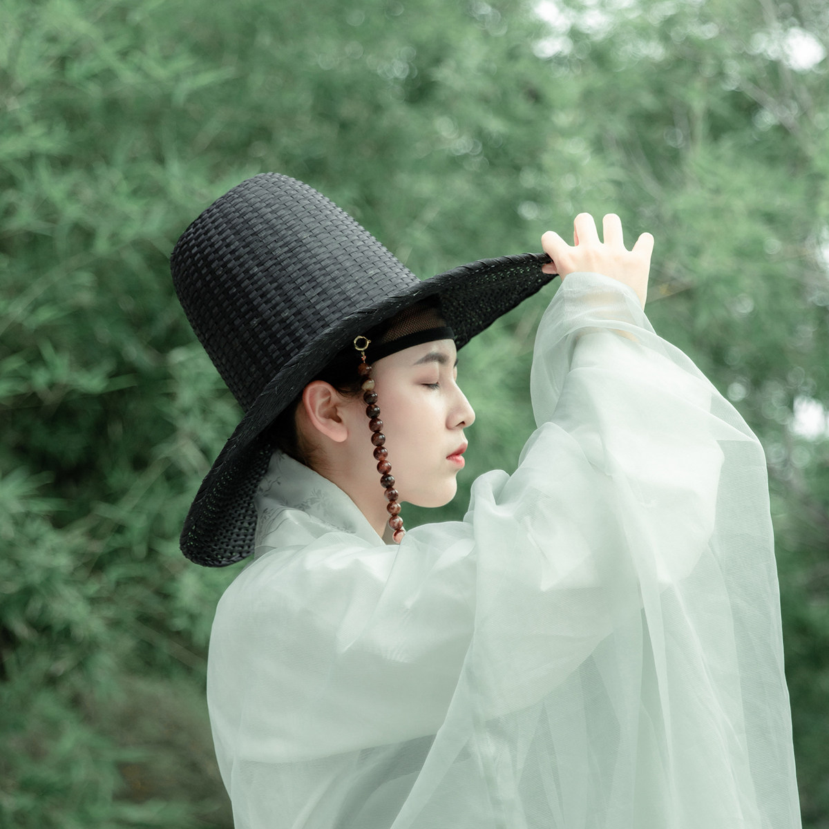 乌衣巷道袍斗笠帷帽幕篱帽子男女古风侠客明代汉服定制