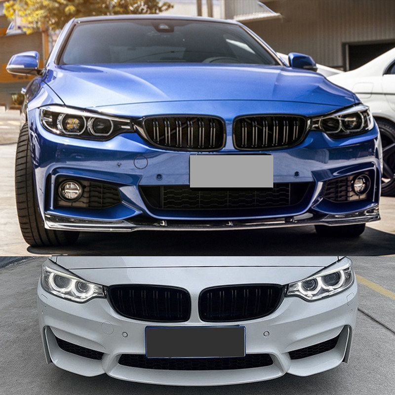 适装宝马改装m4中网f36f32碳纤425i黑武士f82f83中网
