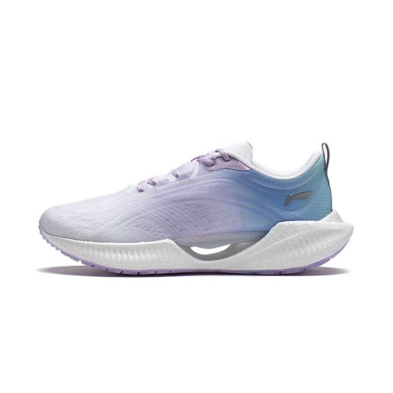 lining李宁超轻反光轻量轻质跑步女款紫色棉花糖运动休闲鞋