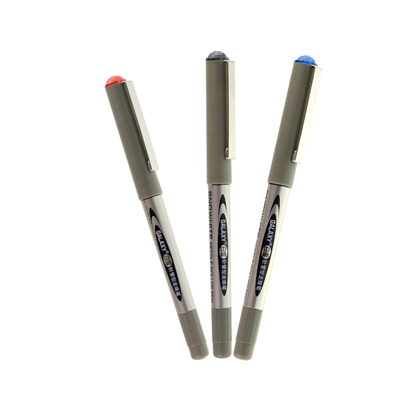 包邮白雪直液式走珠笔学生针管型中性笔办公签字笔中性笔