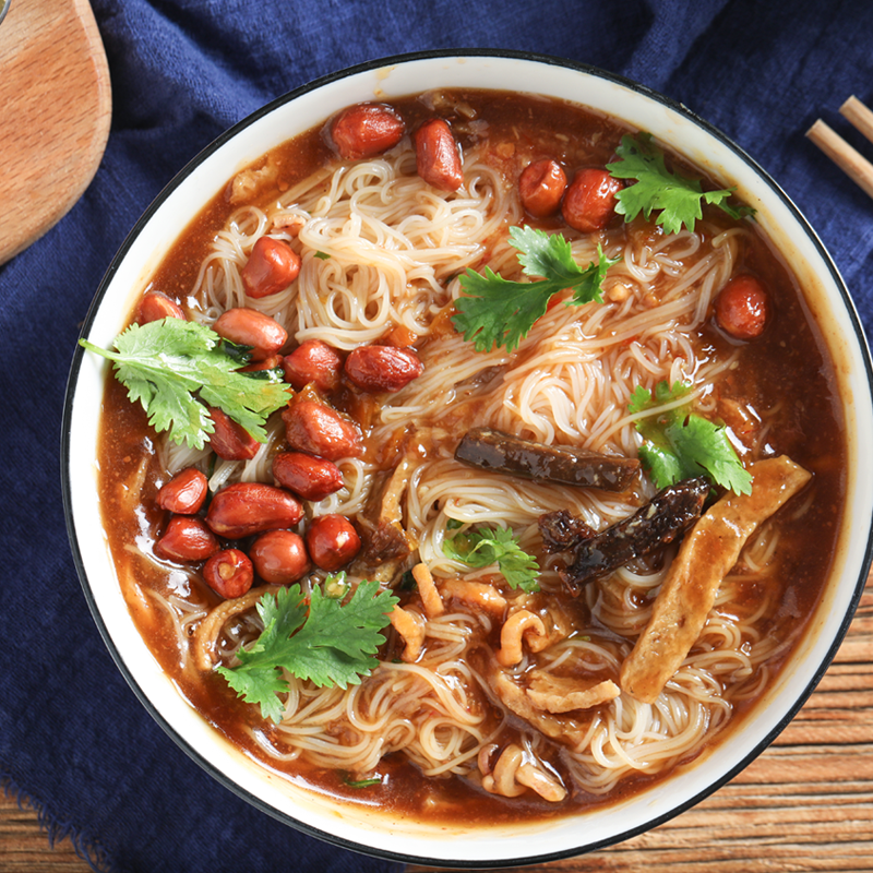 海南粉叔陵水酸粉218gx3正宗特产卤汁粉条方便冲泡方便面