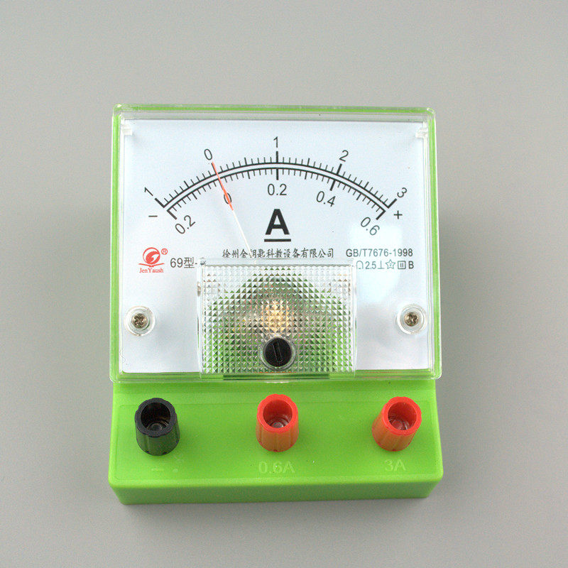 绿色中学物理电学路实验器材直流直流电电流表0.6a教学仪器