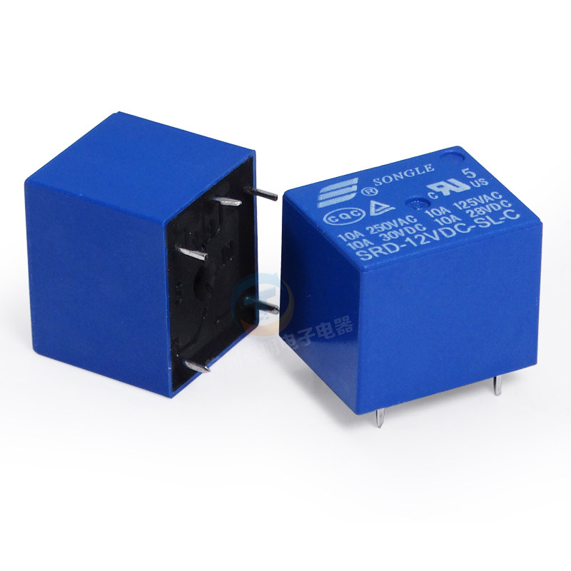 t73松乐直流小型通讯电磁继电器srd12vdcslc5脚银点继电器