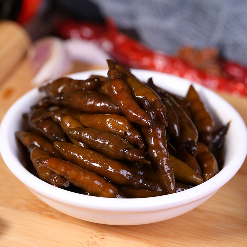 傣媳妇酱油珍珠小米辣云南特产下饭菜老坛泡椒小雀辣辣椒200g2瓶