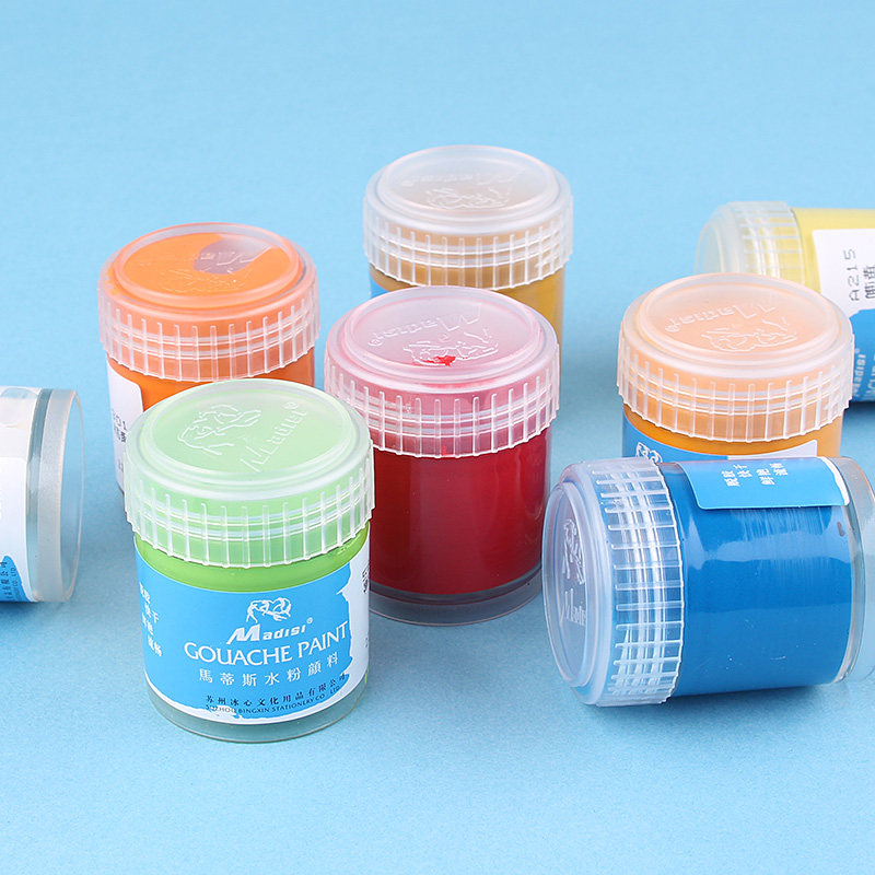 颜料马蒂斯脱胶水粉料单瓶装22ml广告设计专业儿童水粉颜料