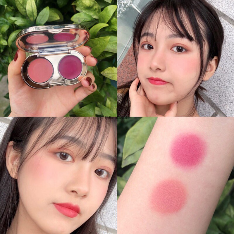 完美日记丝绒双色腮红甜橙布蕾保湿提亮肤色裸妆腮红