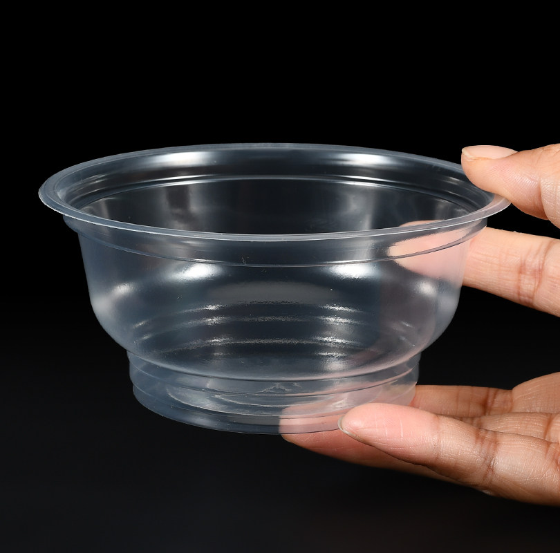 一次性碗 塑料圆形 餐具碗 加厚家用酒席小吃汤饭卫生透明食品级