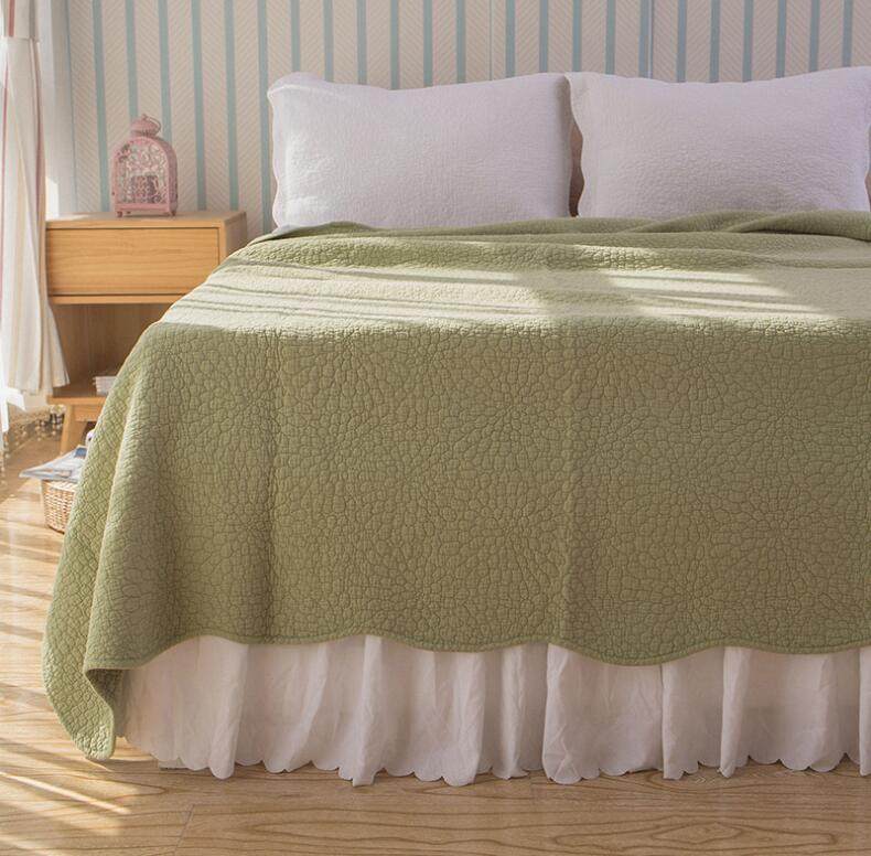 外贸韩国床盖夏凉空调绗缝衍缝全棉纯棉简约床盖