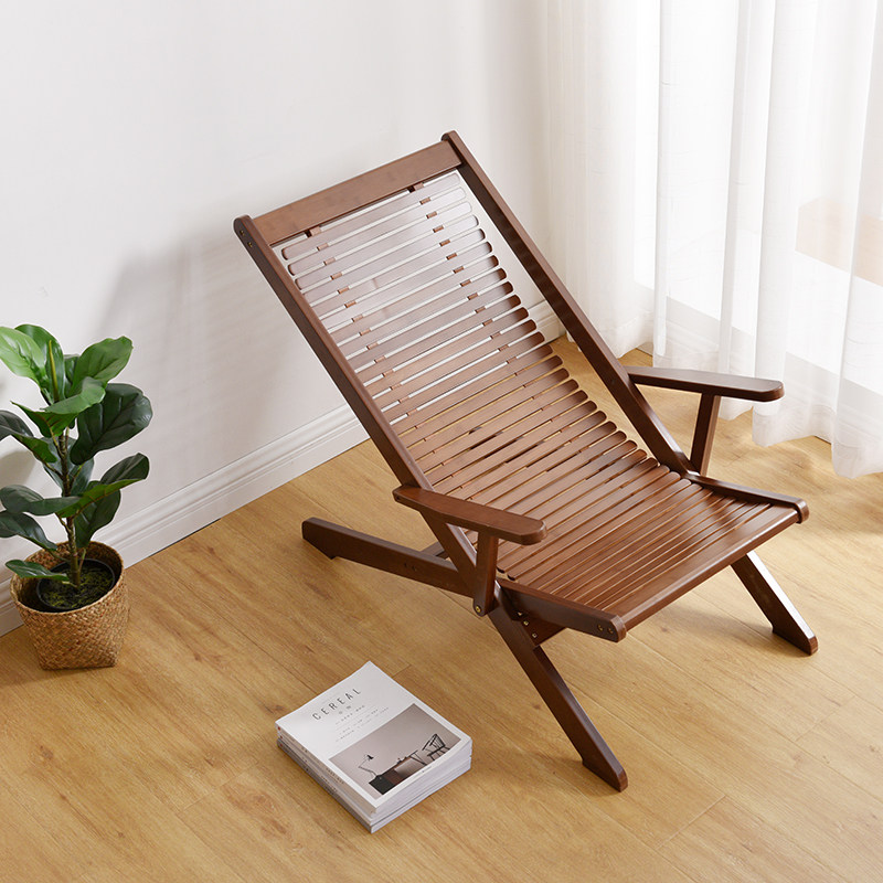 躺椅楠竹折叠休闲休闲椅椅子木质现代简约办公室时尚折叠椅