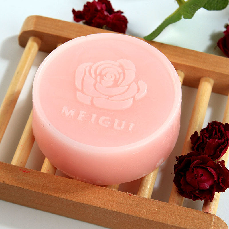 玫源玫瑰精油手工皂沐浴洁面洗脸全身清洁植物皂男女肥皂86g