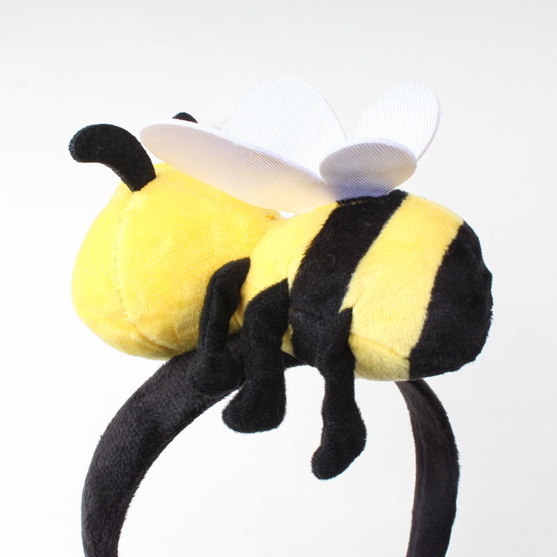 头饰蜜蜂发箍可爱卡通超萌萌发原创毛绒公仔发饰