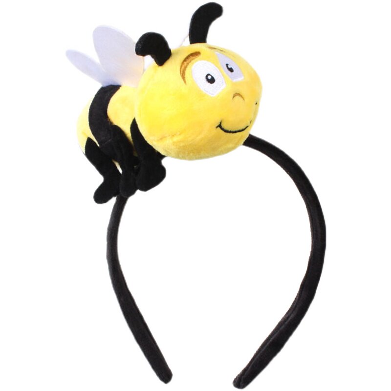 头饰蜜蜂发箍可爱卡通超萌萌发原创毛绒公仔发饰
