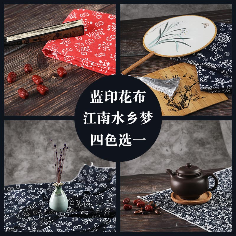 ins黑白格子棉麻背景布美食美甲美妆网红直播拍照拍摄影摆件道具 - 图0