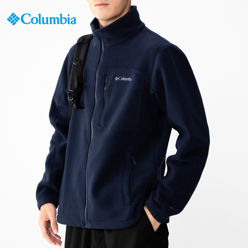 哥伦比亚抓绒衣男秋冬新款户外热能加厚内胆保暖防风外套PM4518