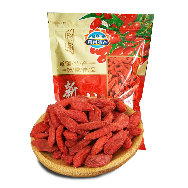 新疆特产精河枸杞子宁夏杞子特级大果500g天然枸杞