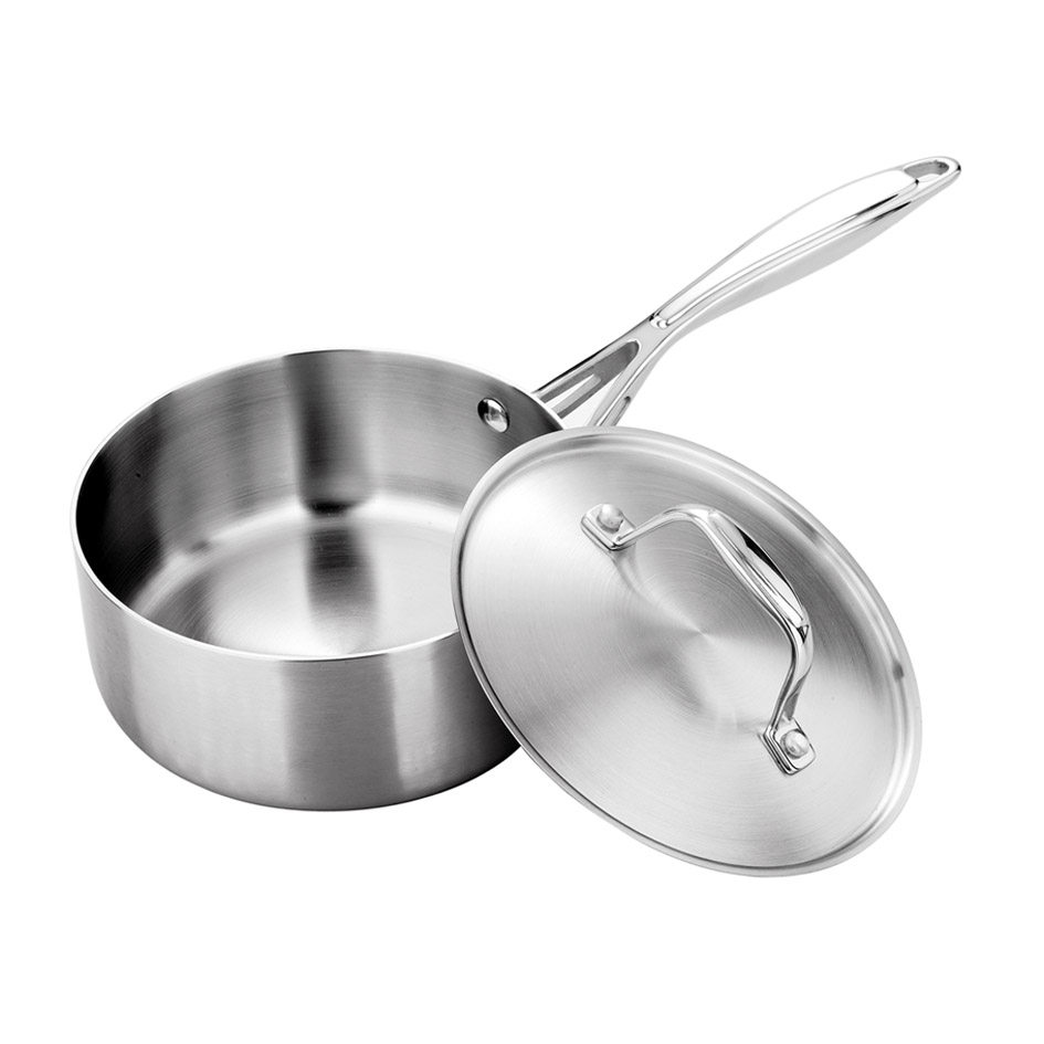 顺发正品豪门单柄汤锅16cm三层钢汤奶锅物理汤锅