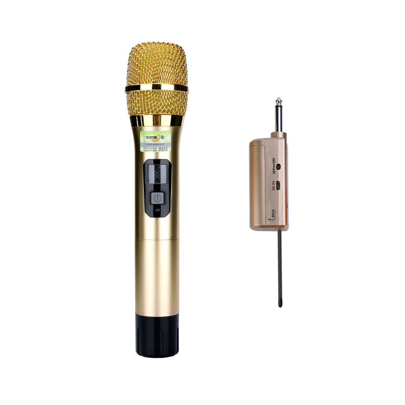 万能无线一拖二动圈麦克风电视唱歌家用k歌领夹式话筒接收器通用