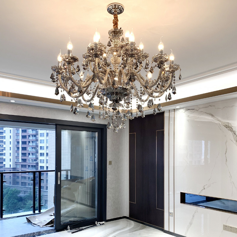欧式吊灯水晶灯客厅灯简简约现代大气美式奢华客厅吊灯