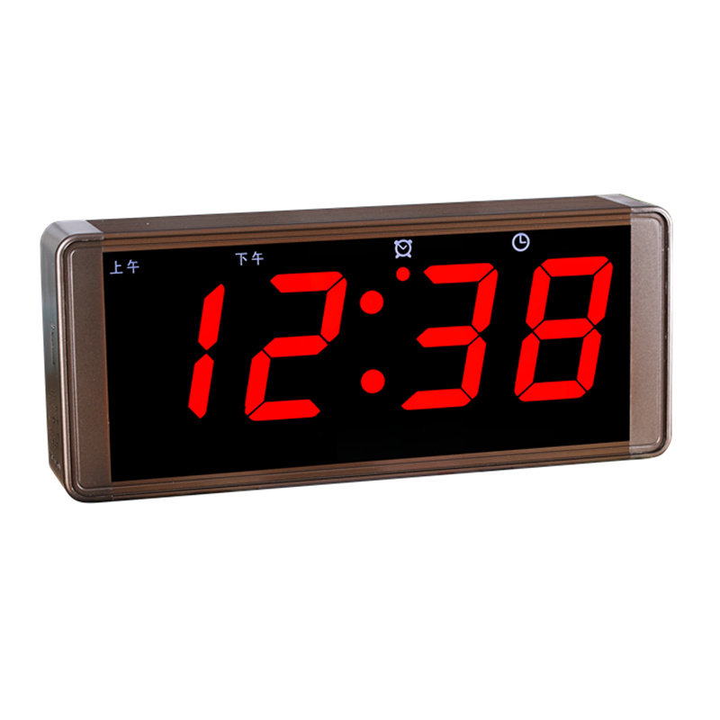 智兴led数码万年历电子座钟客厅创意静音钟表台钟