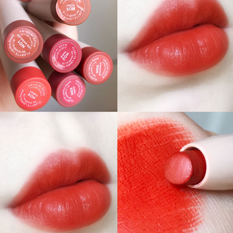 flortte花洛莉亚唇膏口红n09橘色哑光唇笔