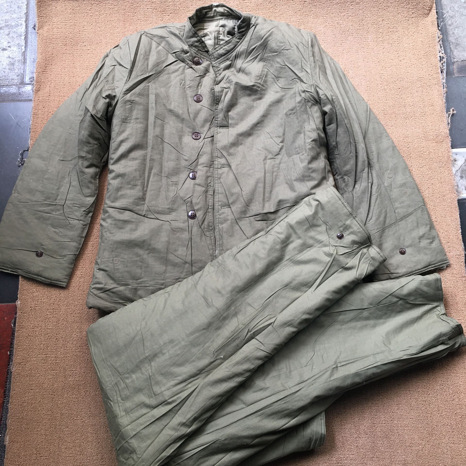 老式库存65式棉衣裤老款棉花套装收藏冬季加厚