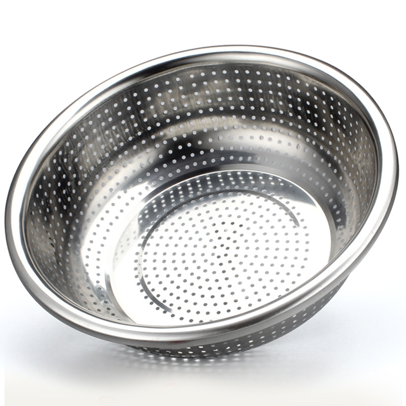 买2送1加厚不锈钢盆沥水盆洗米盆漏盆淘米盆家用洗菜盆水果篮
