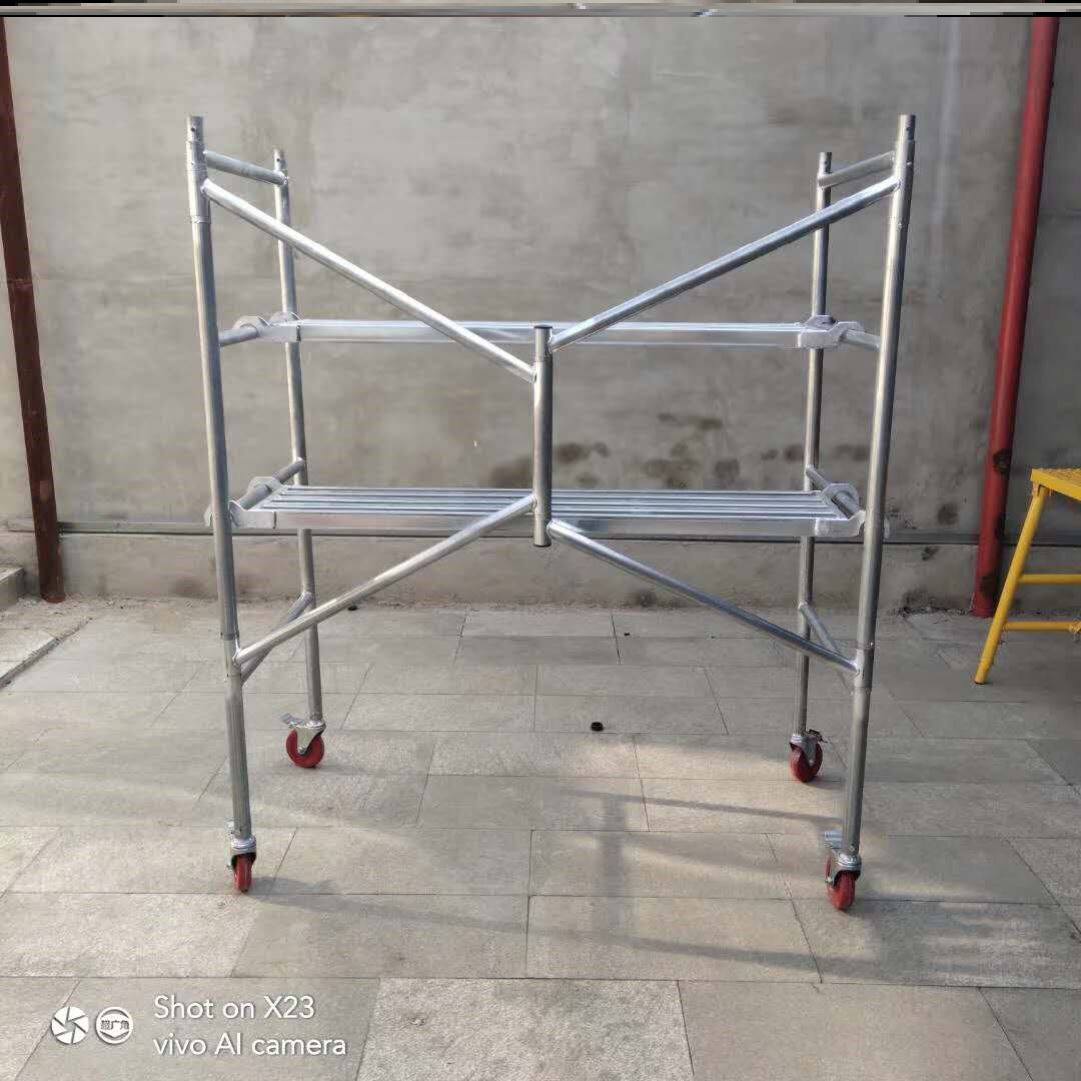 福远脚手架折叠升降平台便携移动轮子装修马凳脚手架