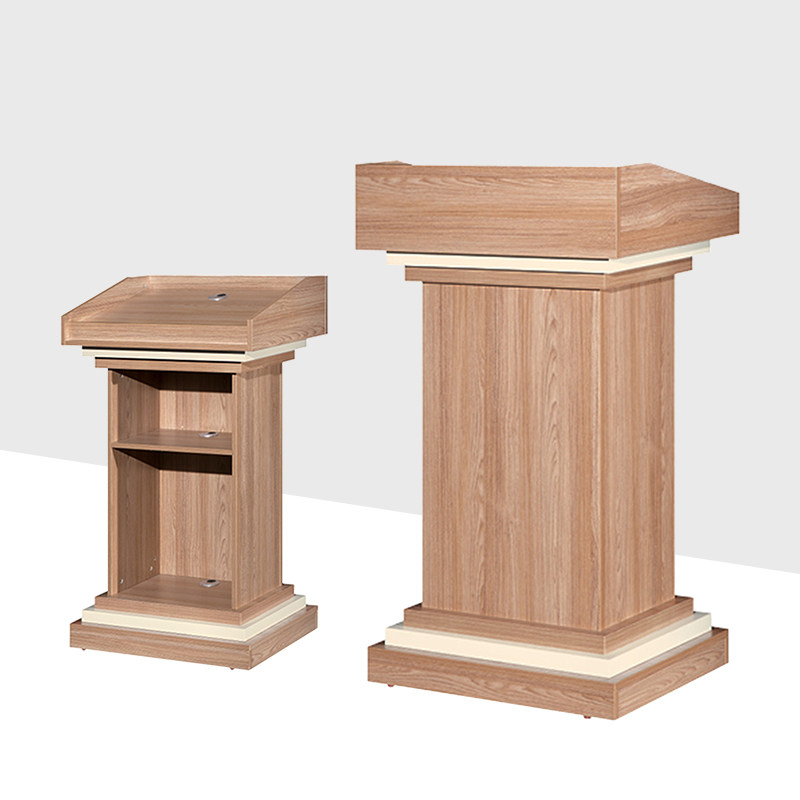讲台教室桌演板式培训发言台小迎宾咨询台教师演讲台