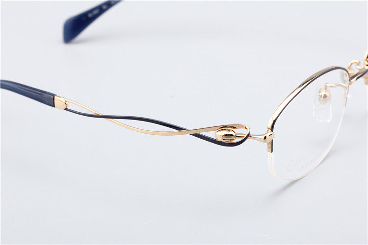 charmant夏蒙2020新款线钛纯钛眼镜架女款半框近视眼眼镜架