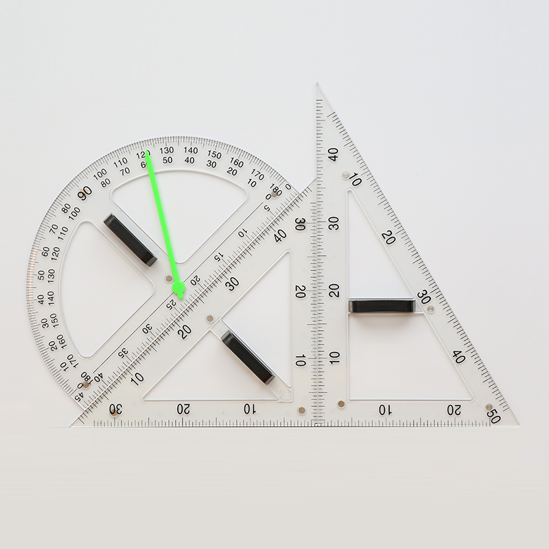 磁性透明三角板量角器教师两用圆规大号塑料教学绘图教师包邮