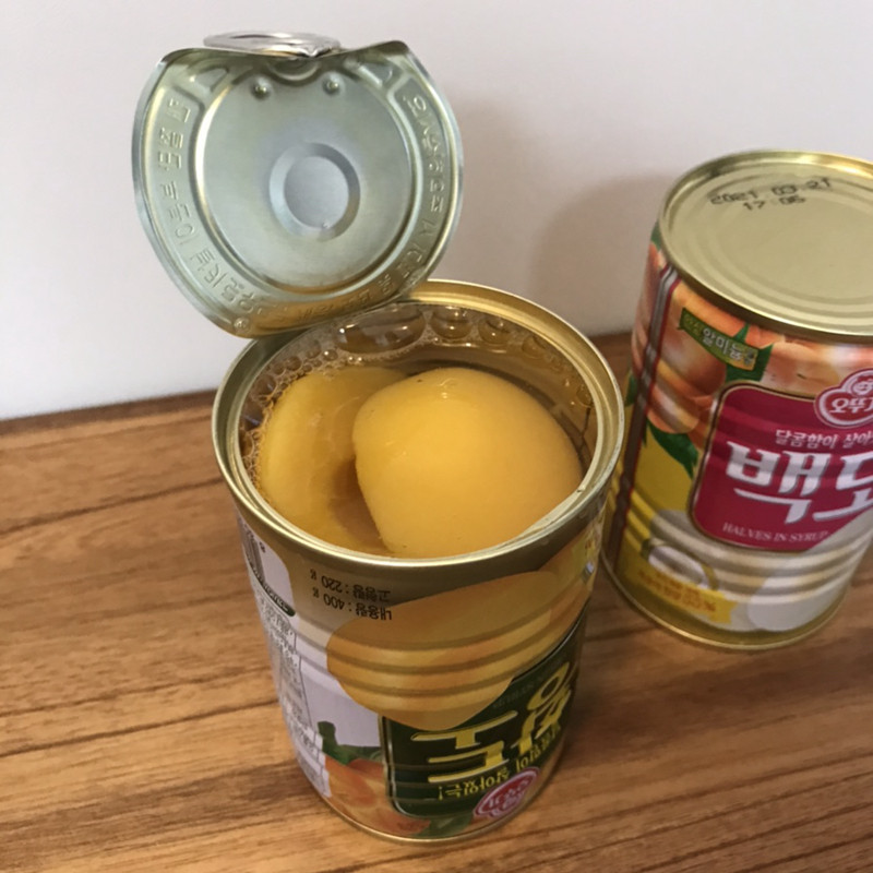 奥土基黄罐头400g韩国进口不倒翁水果水果罐头