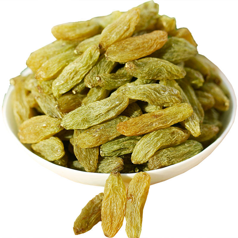 新疆特级绿香妃王无核葡萄干2021新货吐鲁番绿色葡萄干
