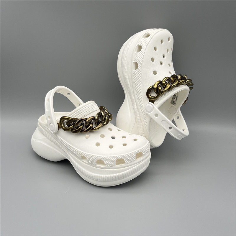 cross超软厚底老爹洞洞鞋女2021年夏季新款防滑洞洞鞋