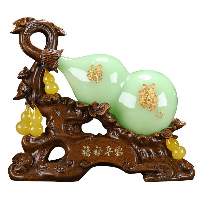 福禄平安葫芦摆件招财镇宅辟邪福中式家居客厅摆件