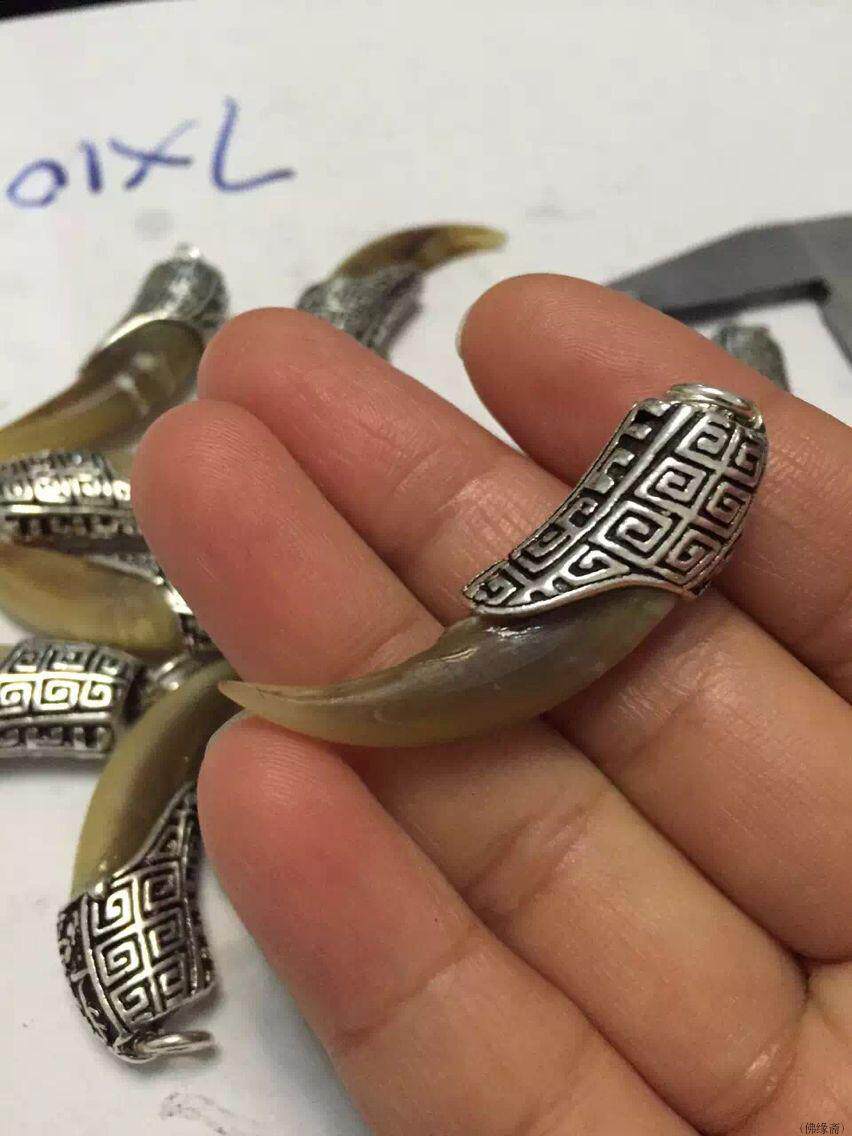包银爪套勾套定制摸金符勾套狼牙牙牙民族风项链项坠