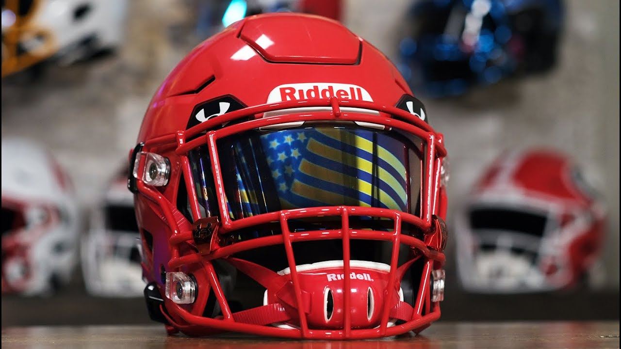 头盔美式橄榄球speedflexyouth青少年儿童riddell旗舰橄榄球头盔