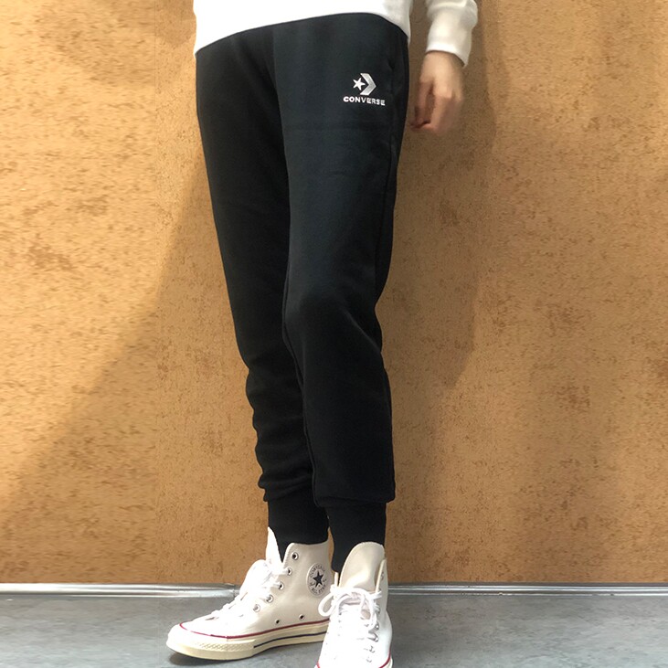 converse匡威男裤秋冬松紧腰带休闲针织运动长裤运动长裤