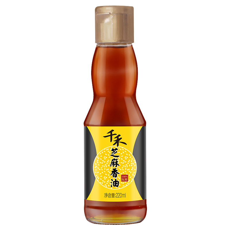 香油千禾芝麻220ml家用拌菜调味火锅速食调和油香油