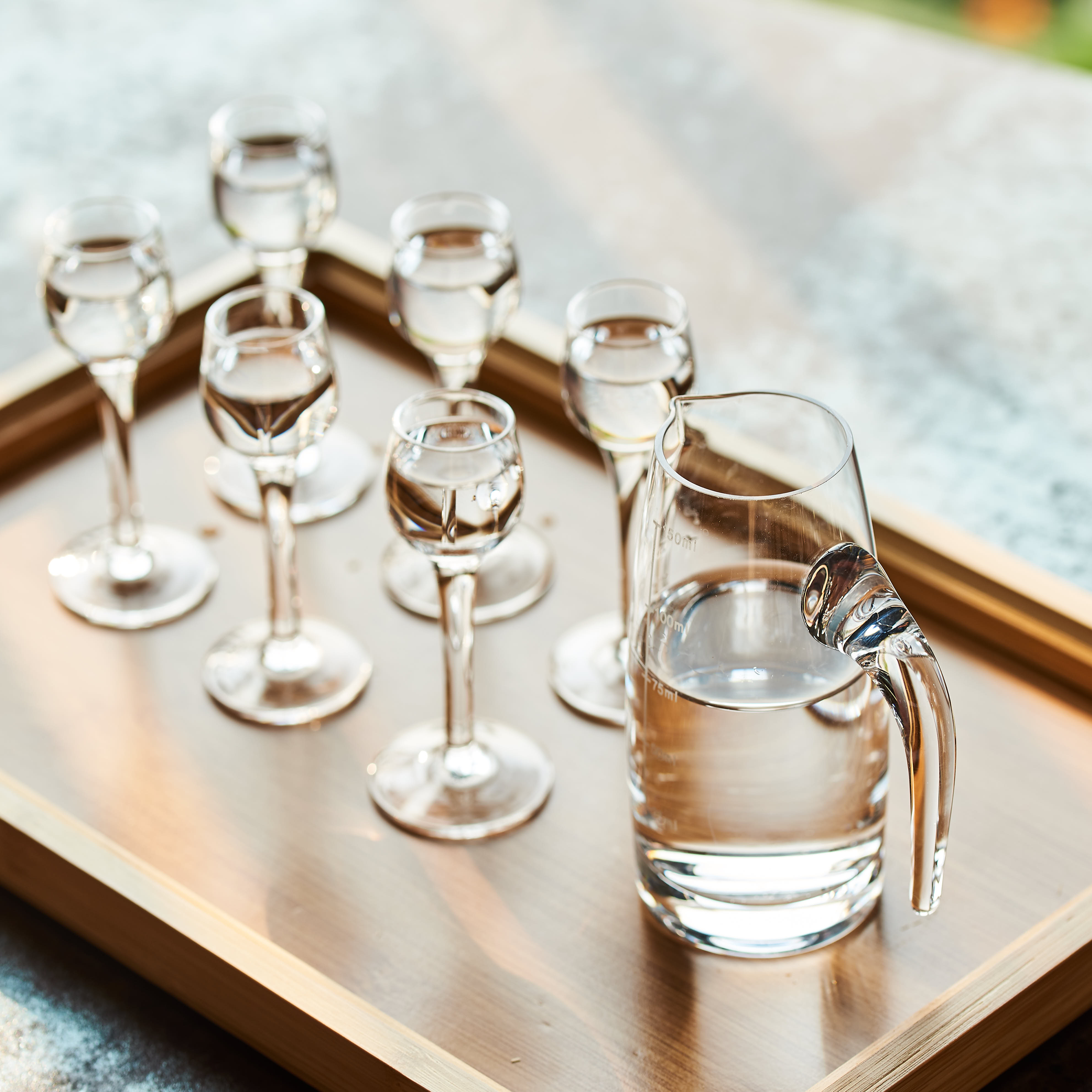 家用白酒玻璃酒器加厚白洒酒壶150ml小号酒店醒酒器