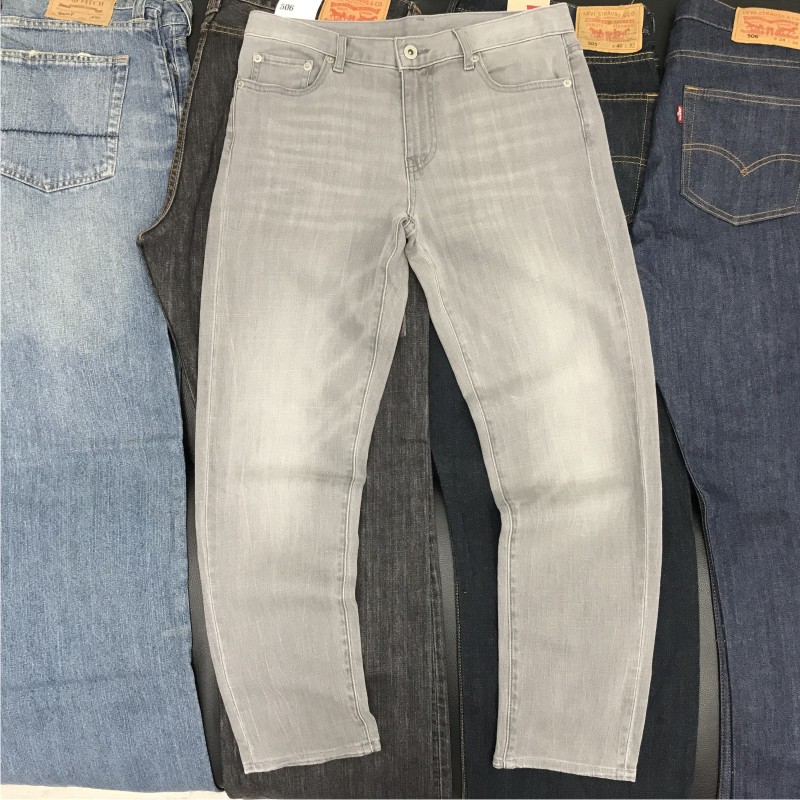 合身小脚直筒牛仔裤纯棉男士夏季牛仔长裤外单尾货街头百搭九分裤