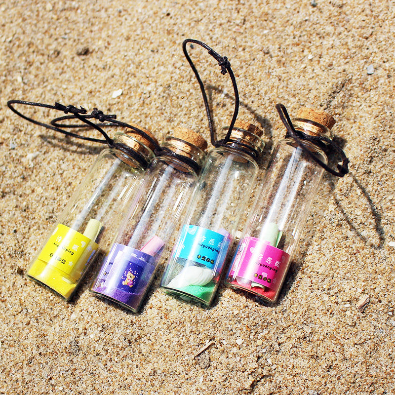 沙漠沙子许愿瓶流沙海洋漂流大海愿望瓶子玻璃瓶幸运星