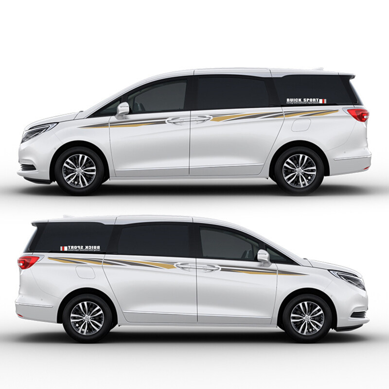 进口别克gl8mpv车贴彩条拉花车身汽车装饰贴