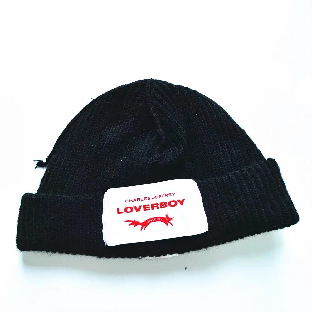 ptoy现货charlesjeffreyloverboy马海毛标志毛线beanie帽子