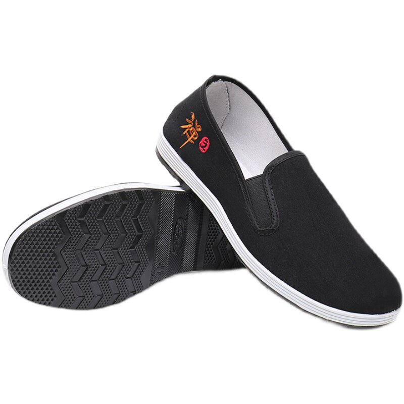 新款老北京布鞋透气休闲鞋软底男单鞋个性男鞋刺绣男布鞋男工作鞋