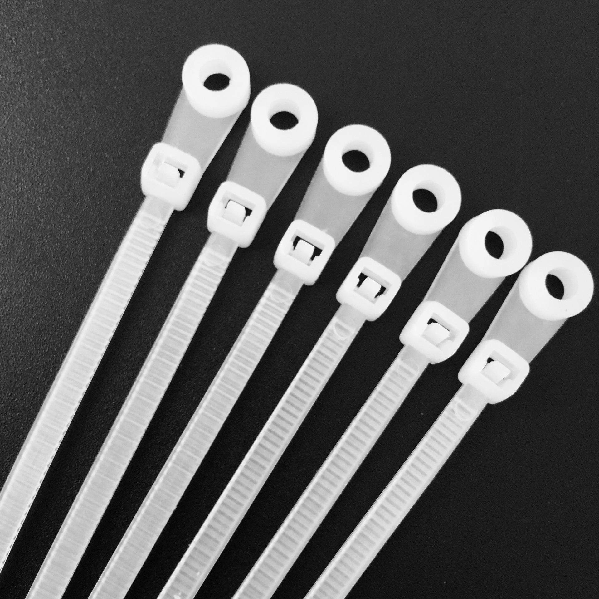 ladevr兰德威尔固定头式尼龙扎带螺丝孔一拉得束线带