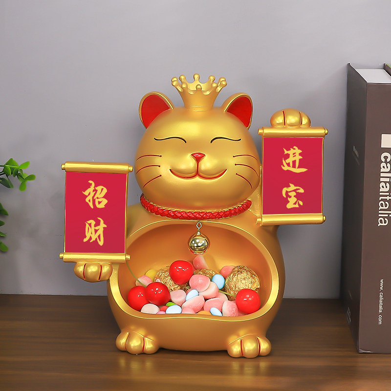 礼品2021发财猫招财猫店铺公司新店开业摆件送人招财猫